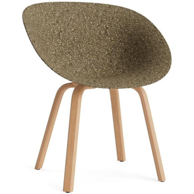 Normann Copenhagen Matte fauteuil Hout - Zeewier