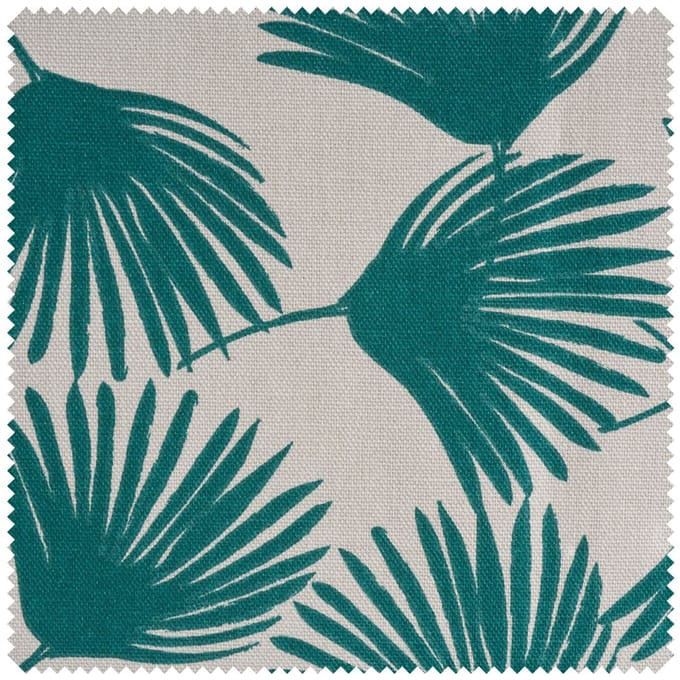 Half panama stof "Palmbladeren"