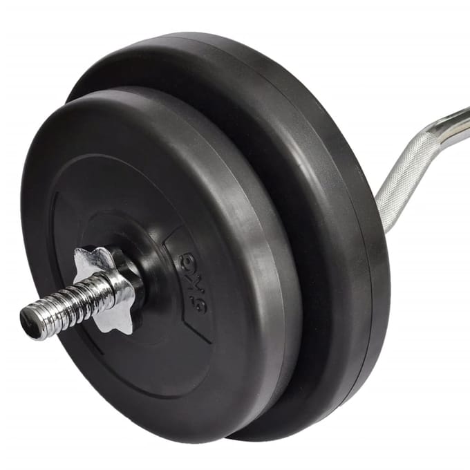 vidaXL - Halter - met - gewichten - 30 - kg