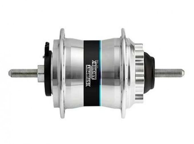 Sturmey Archer Naafdynamo Voor Hds22 Schijfrem 36g Zilver