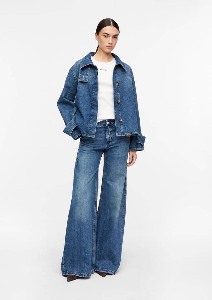 Tapered Jeans met Vijf Zakken Middenhoge Taille Dames COMMA