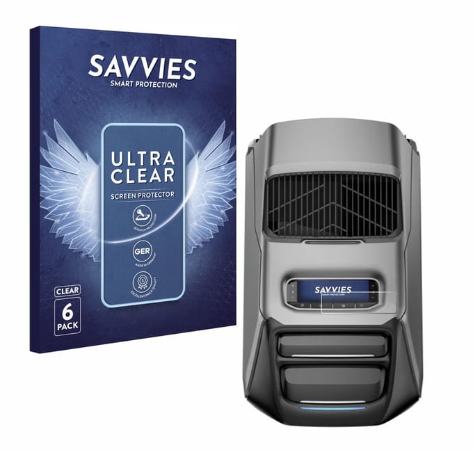 Savvies - Screenprotector voor EcoFlow Wave 3 - Folie Beschermfolie transparant 6 Stuks