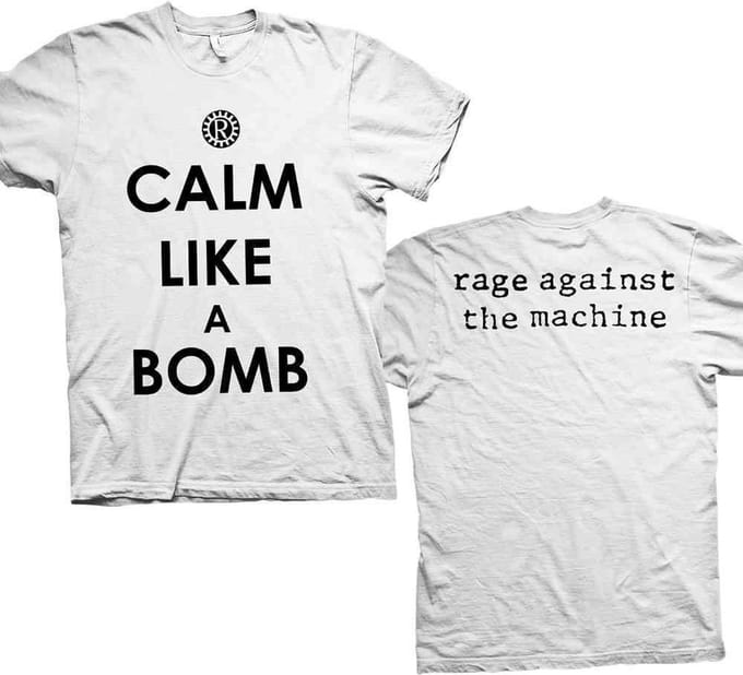 Rage Against The Machine Heren Tshirt -M- Calm Like A Bomb Wit