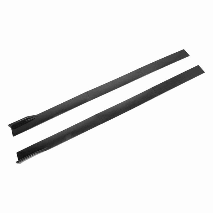 6 PIÈCES Jupe Latérale de Voiture Motif Fibre de Carbone Type 3 Sections Ailettes Diffuseurs Universel 2 M/6.56 FT gray