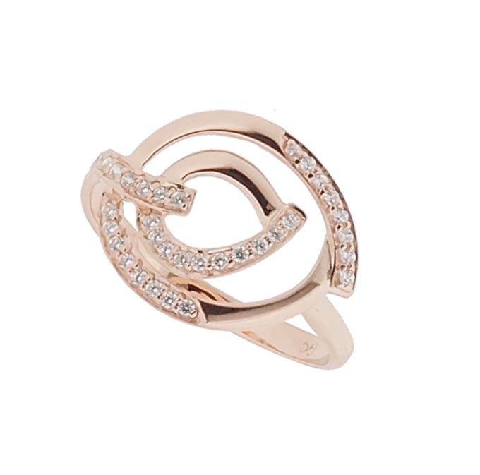 Orphelia Dames 925 Sterling Zilveren Ring - Roze ZR-7114/RG