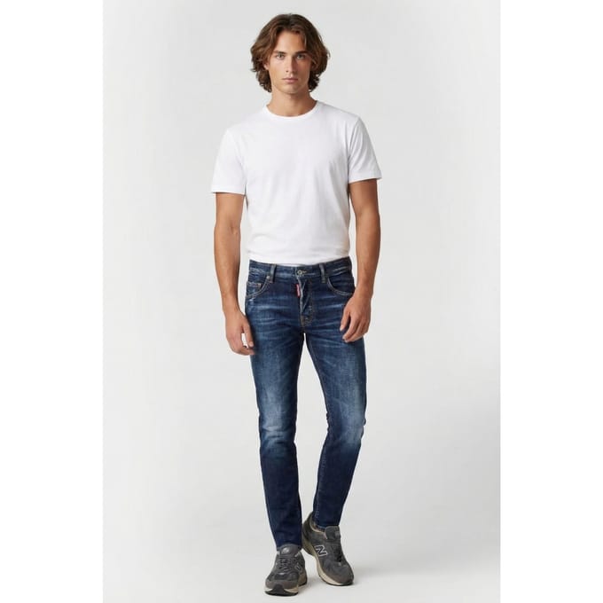 Dsquared2 Jeans 5 Pockets Blue Größe: W50 | Slim Jeans Outlet | Herren | Blau