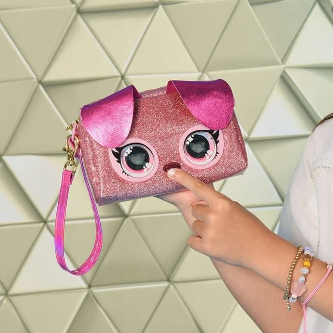 Purse Pets - Wristlet Bag - Puppy - Interactieve Tas & Knuffel met verlichte regenboogogen