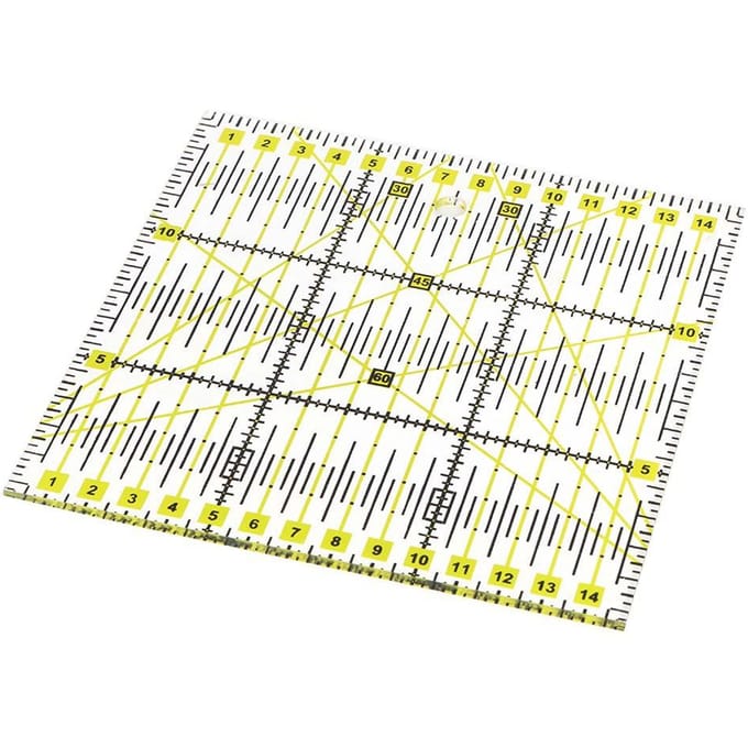DIY Acryl Naailinealen Meten Quilthulpmiddel Vierkante Liniaal Snijliniaal beige