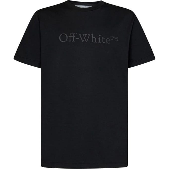 Off-white Bookish Laund Slim S/s Tee Zwart