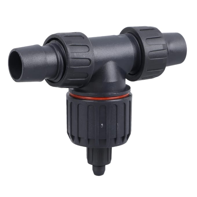 Aquarium CO2 Verstuiver Diffuser 3-weg Aquarium Kooldioxide Verstuiver Reactor voor 16mm 22mm Water black