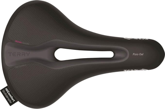 Terry zadel Fisio Flex gel dames zwart - ZDT262