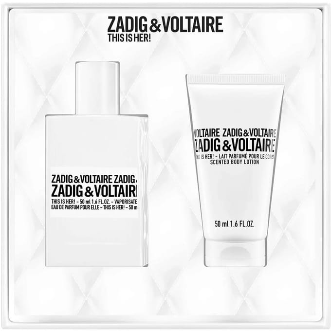 Zadig & Voltaire geschenkset eau de parfum 50 ml + bodylotion 50 ml
