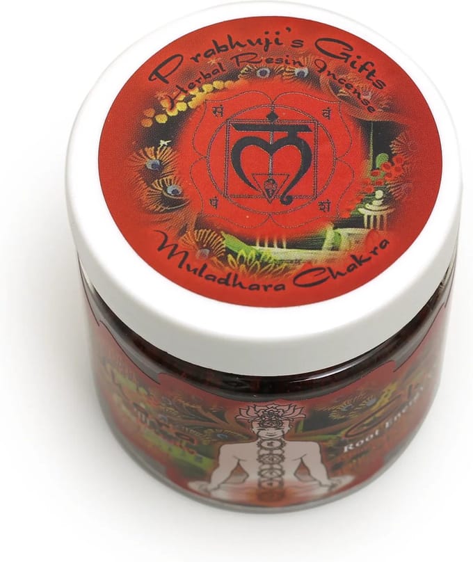 Wierookhars 'Chakra', Muladhara, 1e chakra, Prabhuji's Gifts, 68 gram