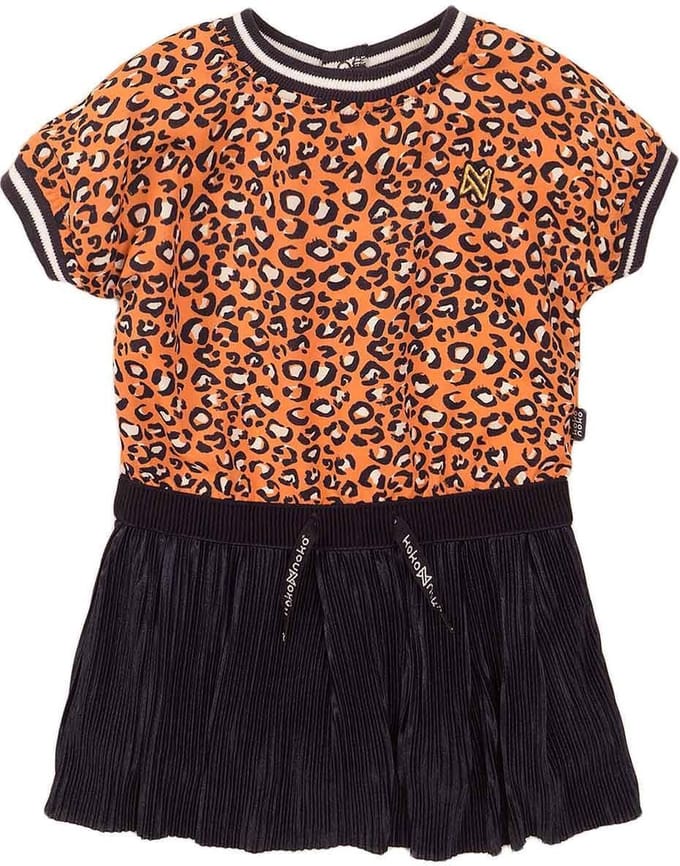 Koko Noko jurk - oranje - E38958 - maat 122
