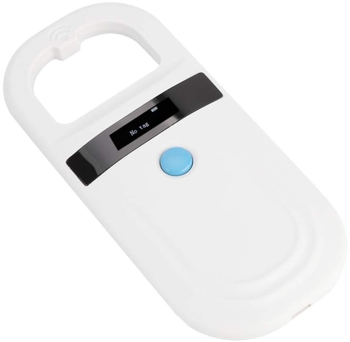 Dailygoody - Universele Microchip - Oplaadbare Animal Chip ID Scanner - Compact en gebruiksvriendelijk - Wit - Honden Microchip - Dierenidentificatie ...