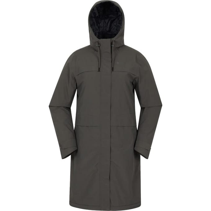 Mountain Warehouse Dames Avery Waterdichte Lange Jas (Khaki)