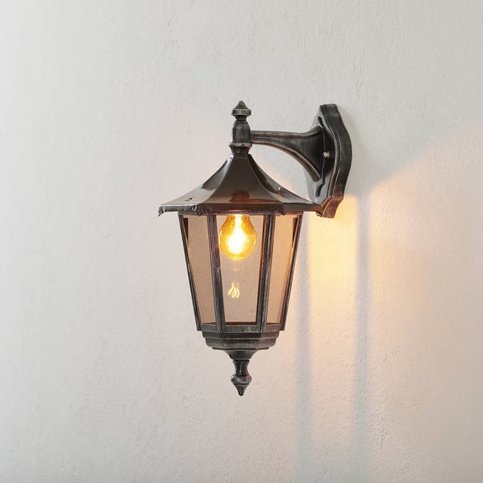 ORION Buitenwandlamp Antoine lantaarn naar beneden