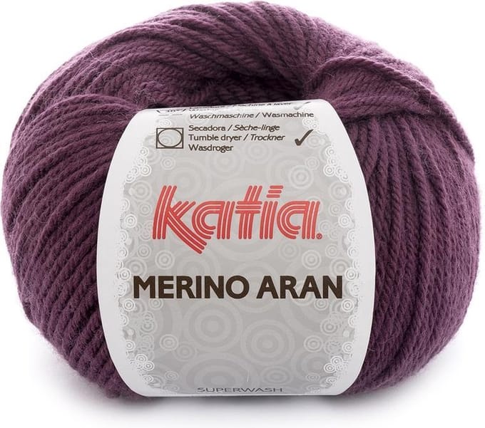Katia Merino Aran - 78 paars - Merinogaren