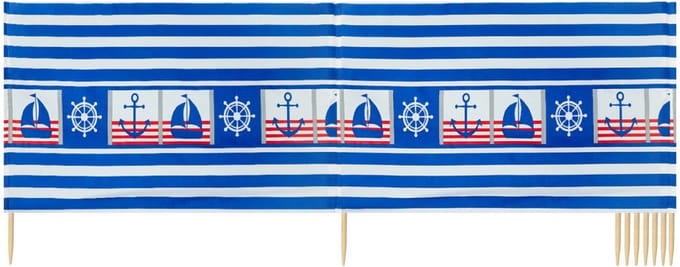 Garronda Strand Windscherm Met Stokken - Windscherm Strand – Windscherm – Camping – LA-EX-Wb-12m