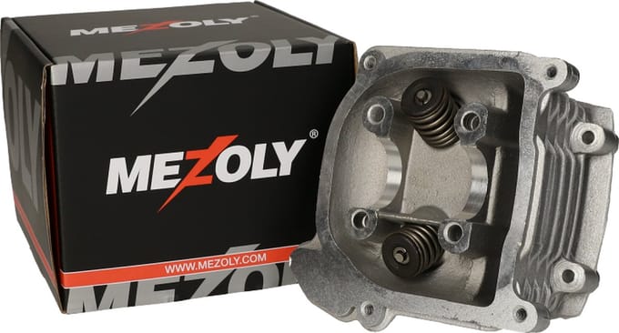 Cilinderkop Mezoly 90cc GY6 / Kymco 50cc 4 Takt (Korte kleppen)