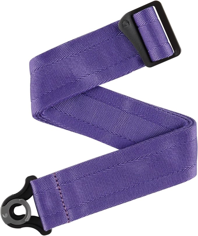 D'Addario 50BAL18 Auto Lock Gitaarband Deep Violet/Paars