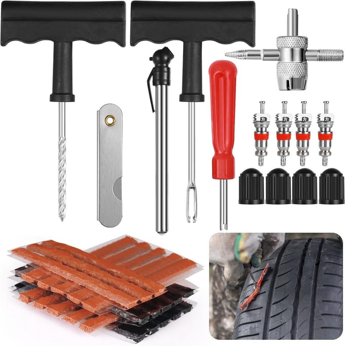 Proppenset - Autobanden Reparatie Set - Autobanden Pomp - Noodset