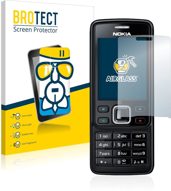 Screenprotector voor Nokia 6300 2007 Beschermglas transparant