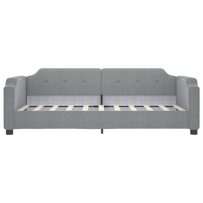 vidaXL - Slaapbank - 100x190 - cm - stof - lichtgrijs