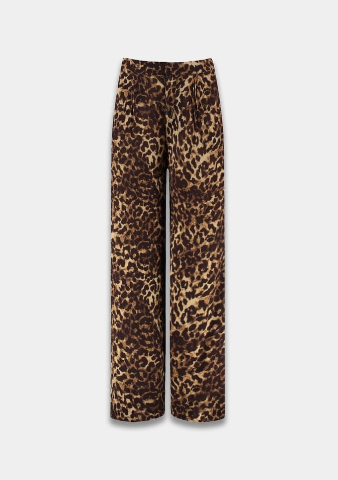 Harper & Yve - HS25J100 Rosie-pa - Broek - Leopard - Bruin - Maat S