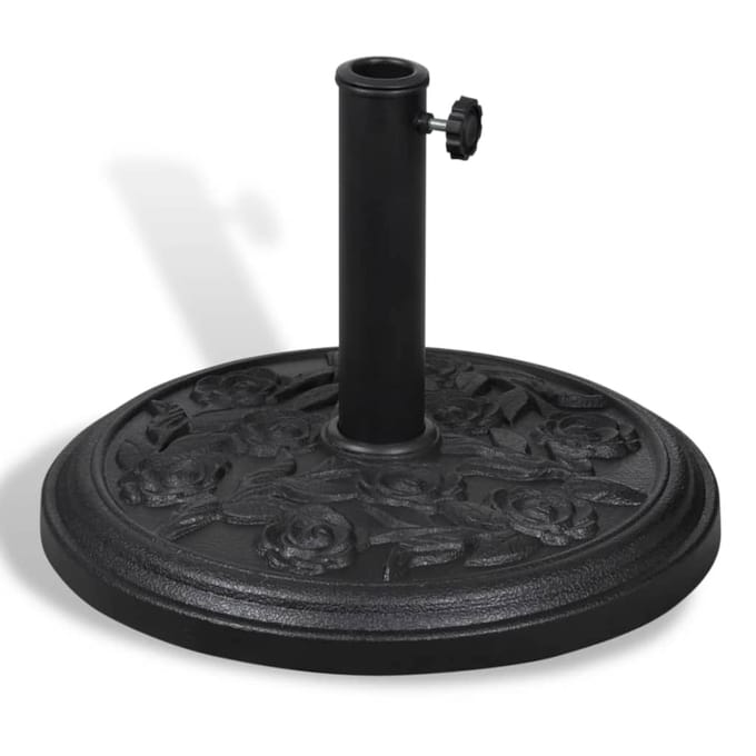 vidaXL - Parasolvoet - rond - hars