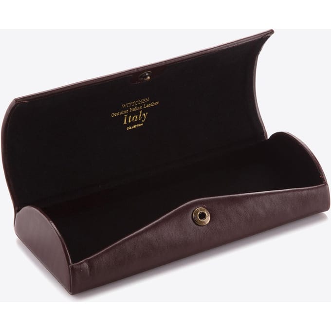 Wittchen Italië collectie - Brillenkoker - Donkerbruin - Echte Leerder