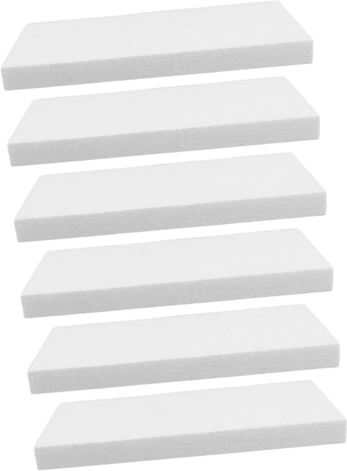 Foam Blokken Set - Modelleer Schuim - Creatieve Projecten - Makkelijk Te Snijden - 30.5 x 15 cm - Wit