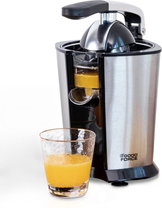 GoodForce Citruspers - Elektrische Sinaasappelpers - Fruitpers - Citroenpers - Rvs - Pershendel
