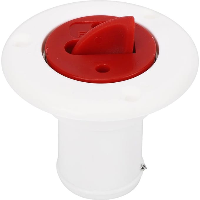ABS Plastic Boot Dekvulopening/ Vulpoort Gas Brandstoftank met Sleuteldop voor Jacht Camperswit wit