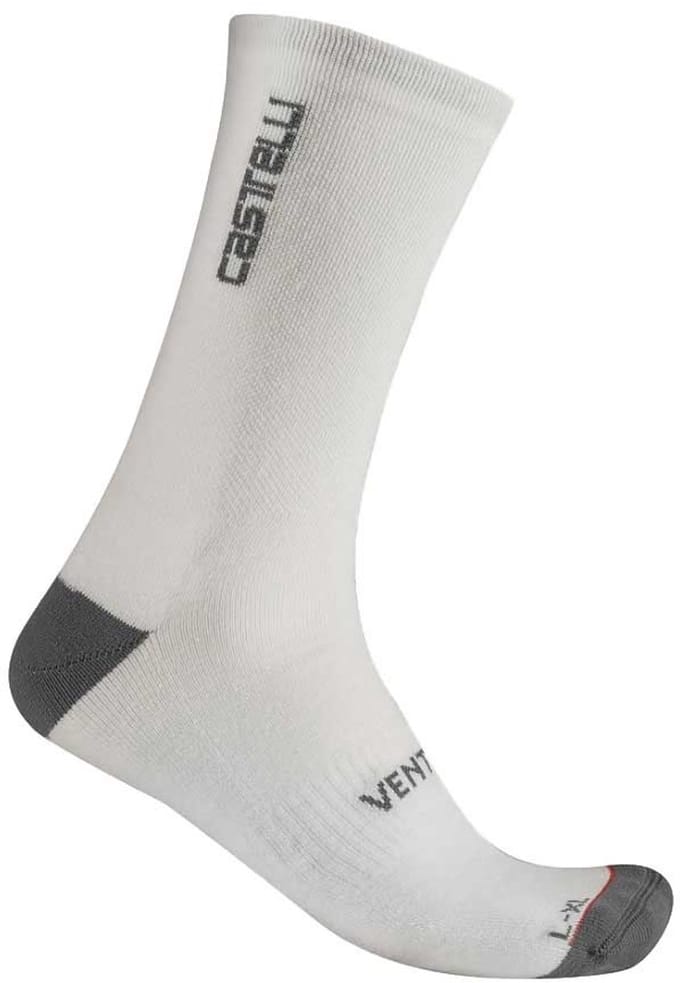 Castelli Venti Soft Merino Sokken Wit EU 36-39 Man