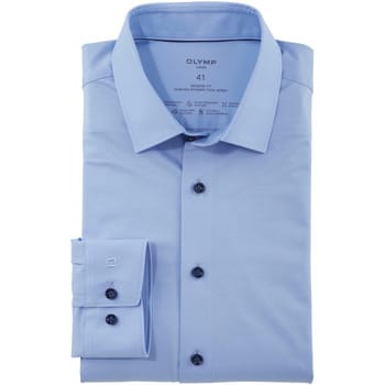 OLYMP Luxor 24/Seven Overhemd, Modern Fit, New Kent, Lichtblauw