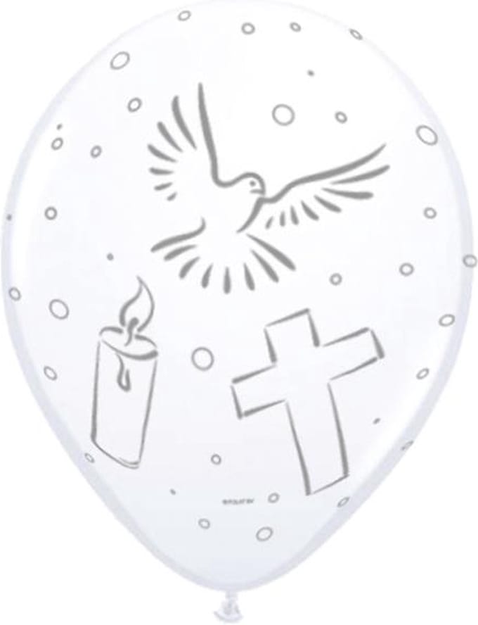 Folat - Ballonnen Communie (8 stuks) - communie versiering - communie