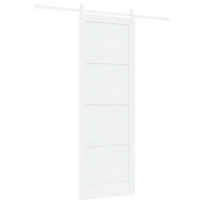 vidaXL - Schuifdeur - 83 - x - 232 - cm - Massief - grenenhout - Wit