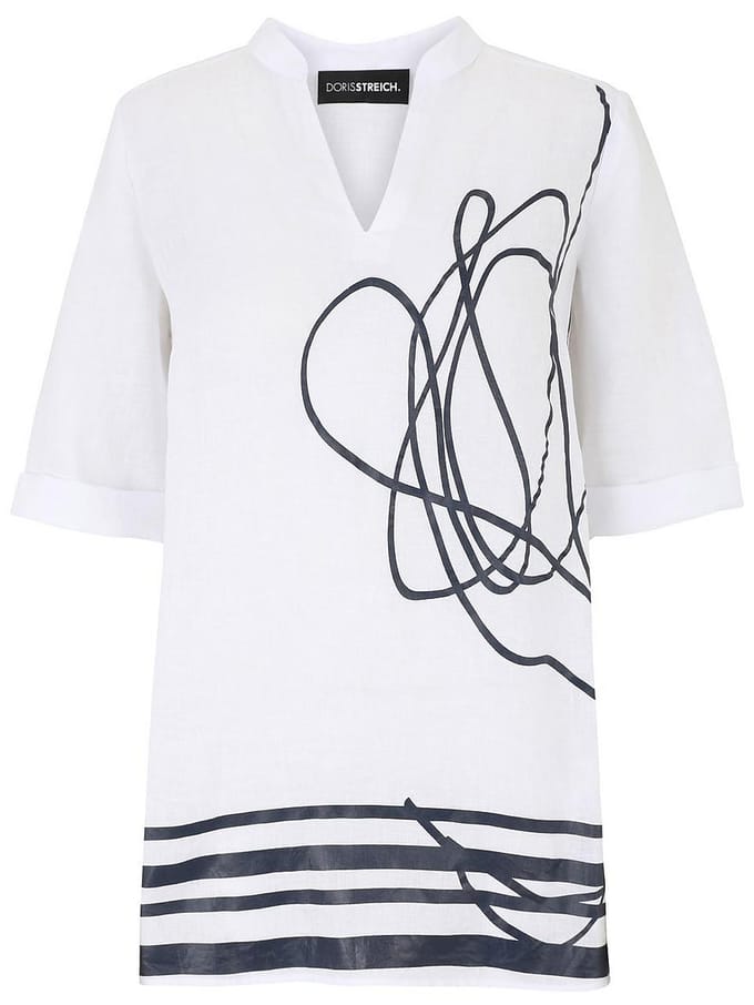Lange blouse Van Doris Streich wit