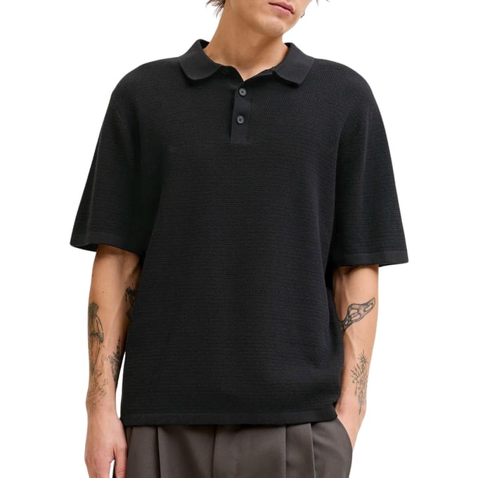 JACK&JONES ESSENTIALS - JJEGEORGE KNIT POLO SS SN Heren Poloshirt