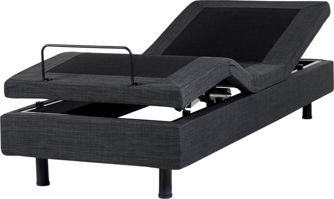 DUKE - Eenpersoonsbed - Donkergrijs - 80 x 200 cm - Polyester