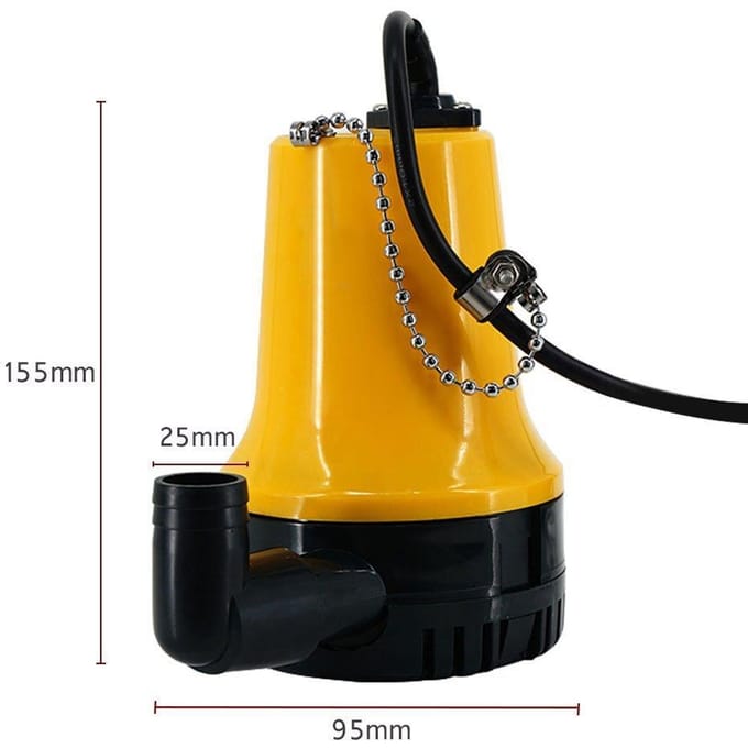 12V Micro DC Dompelbare Onderwater Landbouw Irrigatie Lens Elektrische Waterpomp zwart