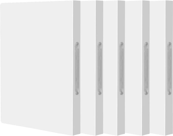 Transparante A4 ringbanden - Set van 5, ideaal voor organiseren, archiveren en presenteren