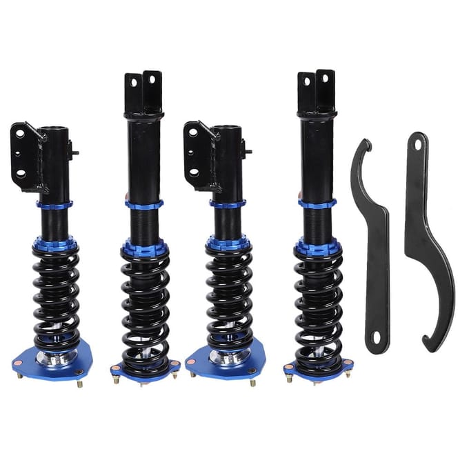 4 stuks Coilover Schokdemper Veerpoot Kit Geschikt voor Mitsubishi Lancer EVO 8 9 2003 2007 black