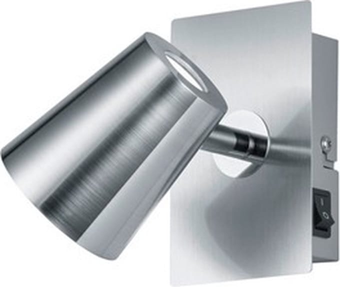 TRIO Leuchten Spot Coupe 1 - Plafond spot - 1 lichts - D 155 mm - staal