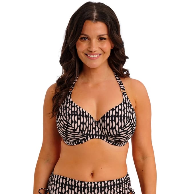 Halterneck bikini top dames Fantasie Shell Bay