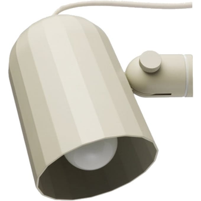 HAY wandlamp Noc Wall, wit, metaal, stekker, E14