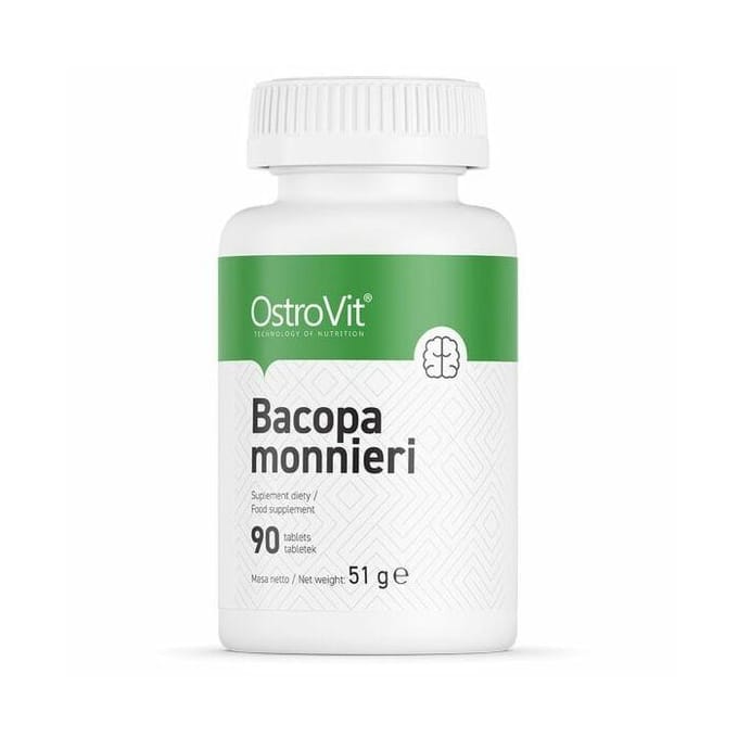 Supplementen - Bacopa Monnieri 200mg - 90 Tablets OstroVit - 90 Tabletten