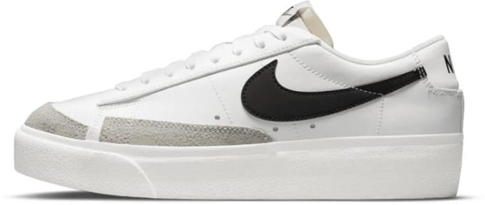 Nike Blazer Low Platform Wit Zwart Dames Sneakers Zeil Team-Oranje DJ0292-101 37.5 white