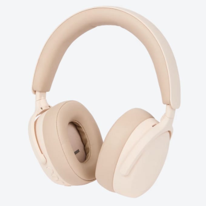 Philips H2500 Draadloze Over-Ear Koptelefoon met ANC – Bluetooth – Lange Batterijduur – beige